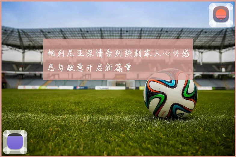 帕利尼亚深情告别热刺家人心怀感恩与敬意开启新篇章